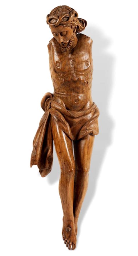 Unknown - Christ crucified Wood sculpture Flemish 16th century ...