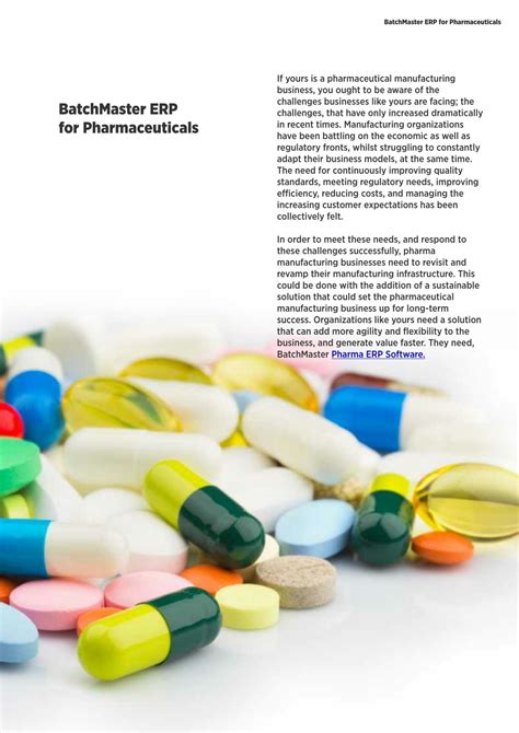 Ppt Erp Software For Pharmaceutical Industry Powerpoint Presentation