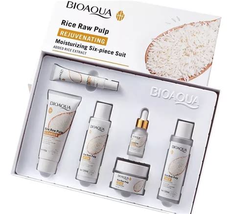 Kit Set Bioaqua Aclarante De Arroz Acido Hialuronico Regalo Meses