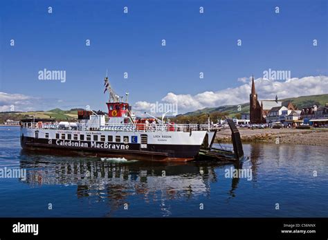 Caledonian MacBrayne Car And Passenger Ferry Loch Riddon Enters The