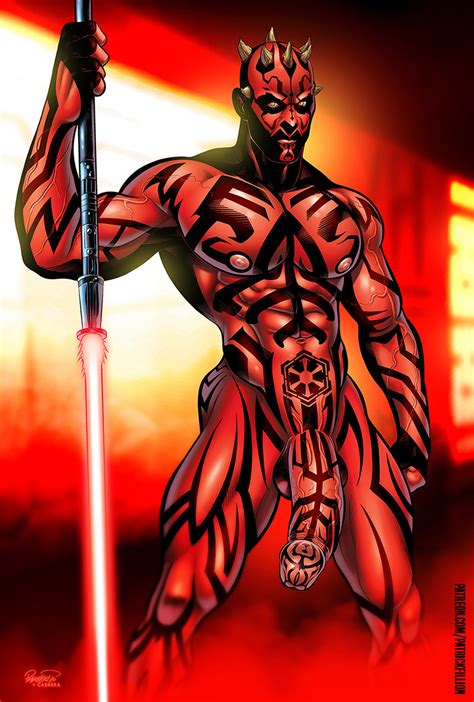 Rule 34 Alien Darth Maul Humanoid Male Male Only Markings Muscles Nakedjustice Nude Patrick