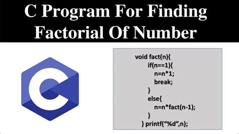 Factorial Of Number Using Recursion In C Programming Factorial Using