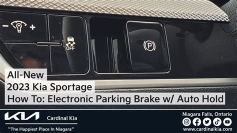 All New Kia Sportage How To Use Your Electronic Parking Brake