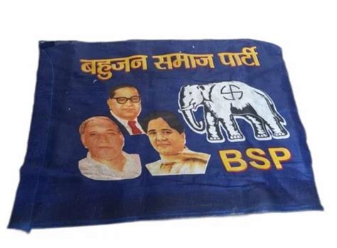 Multicolor BSP Party Satin Flag, 20x20 Inch (hxl) at Rs 4.5/piece in Mathura