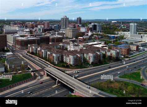 Aerial View Of New Brunswick New Jersey Stock Photo Alamy