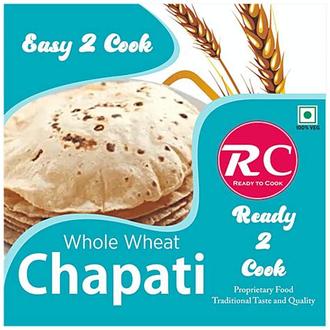 Buy Rc Fresh Food Whole Wheat Chapati Ready To Cook No Added