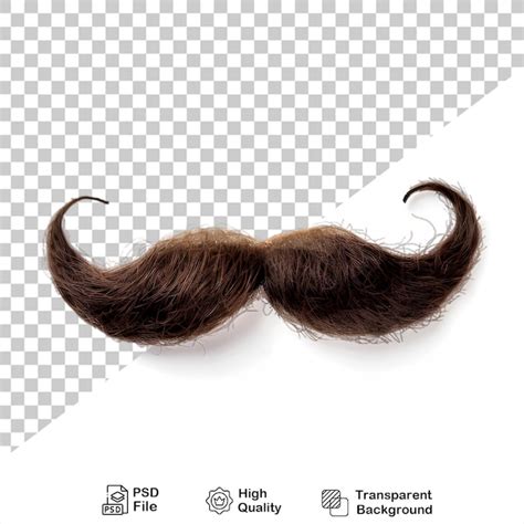 Um Bigode Preto Isolado Em Fundo Transparente Um Arquivo Png Psd