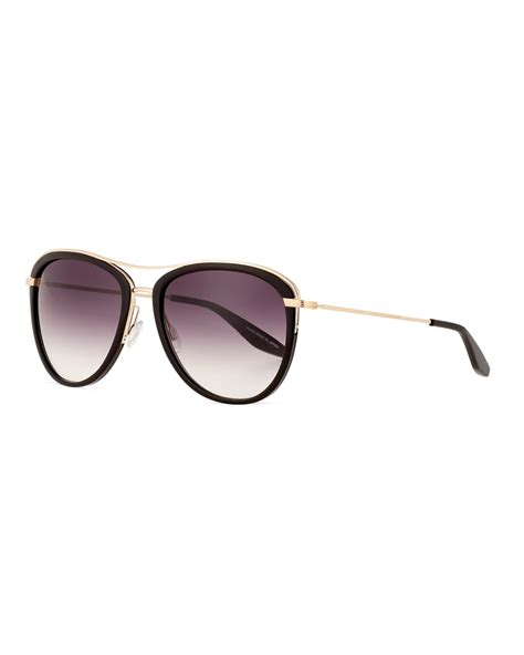 Barton Perreira Aviatress Universal Fit Aviator Sunglasses Neiman Marcus