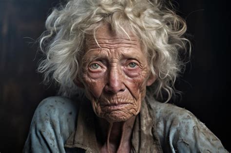 Premium Photo | Old women face portrait