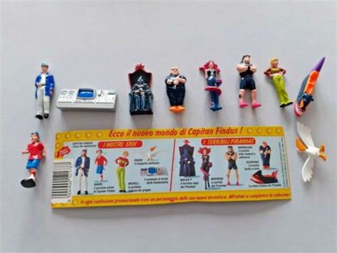 FINDUS SET COMPL IL NUOVO MONDO DI CAPITAN FINDUS 1998 CON CARTINA