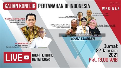 Webinar Konflik Pertanahan Di Indonesia YouTube