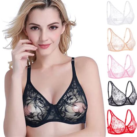 HEISSE DAMEN BHS ULTRADÜNN BH Spitze BH mit Bügel gepolstert sexy