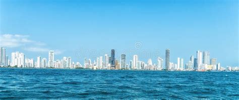 Skyline Of New City Of Cartagena Colombia Stock Photo Image Of