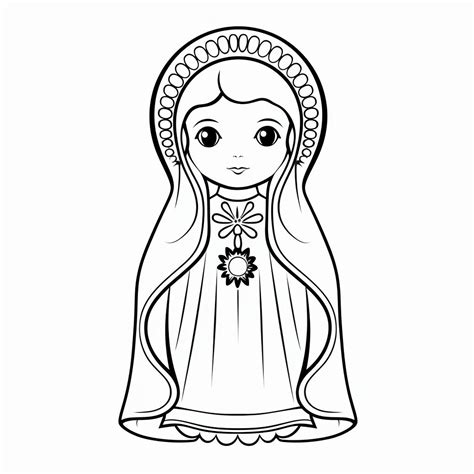 Kids Mother Mary Coloring Pages Religious Coloring Pages Catholic ...