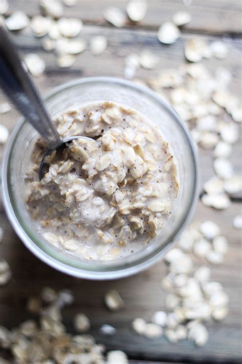 Simple Vanilla Protein Overnight Oats The Blissful Balance Recipe