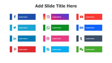 Social media icons 19 Inforgraphics & Slides