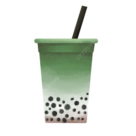 Green Boba Drink Boba Drink Sweet PNG Transparent Clipart Image And