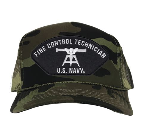 Us Navy Fire Control Technician Camo Mesh Ball Cap Us Navy Ratings