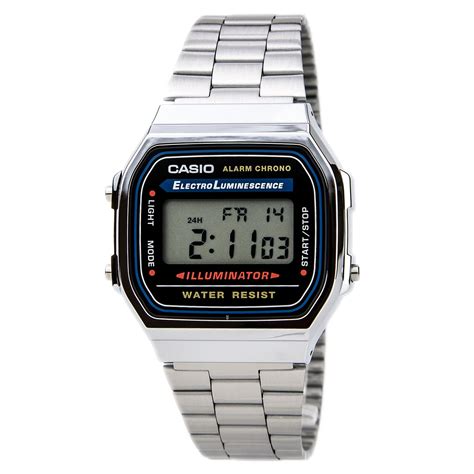 Casio Men S Classic Digital Illuminator Watch A168WA 1 Walmart