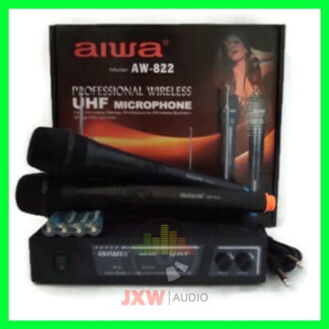 Jual MIC AIWA AW 822 UHF MICROPHONE WIRELESS AIWA AW 822 UHF MIC