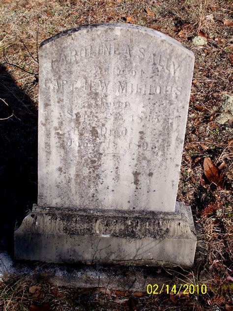 Caroline Ann Salley Milhous 1825 1895 Find A Grave Memorial