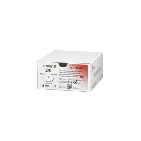 Suture OPTIME R Tresses résorbables 2 0 USP