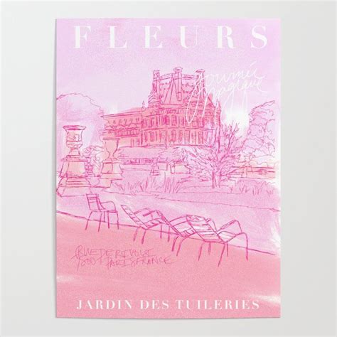 Buy Fleurs Paris Poster By Caroline Pryce Creative Worldwide Shipping Available At