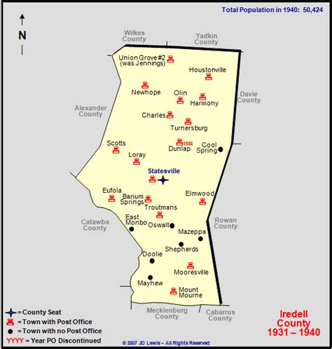 Iredell County, NC - 1931 to 1940