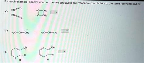 VIDEO solution: For each example, specify whether the two structures are resonance contributors ...