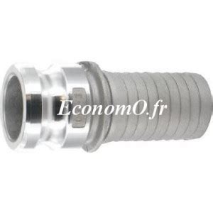 Raccord à Came Camlock Type E Adaptateur Aluminium DN 15 x Ø 16 Cannelé