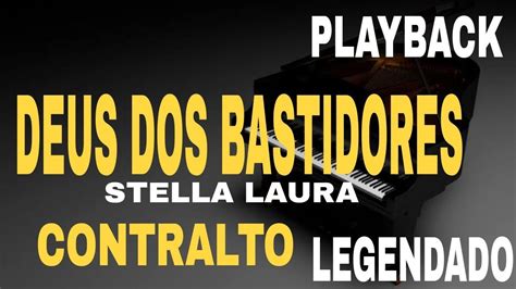 Stella Laura Deus Dos Bastidores Playback Contralto Legenda