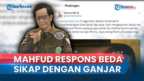 REAKSI Dan Klarifikasi Mahfud MD Yang Disebut Beda Sikap Dalam Hadapi