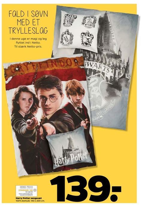 Harry potter sengesæt tilbud hos Netto