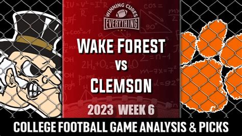 Wake Forest Vs Clemson Picks And Prediction Against The Spread 2023 College Football Analysis