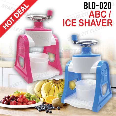 Blueidea Manual Ice Shaver Ice Crusher Hand Crank Shredding Snow Cone Shopee Malaysia