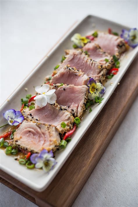 The Hungry Excavator Sesame Crusted Tuna Tataki With Sesame Ginger