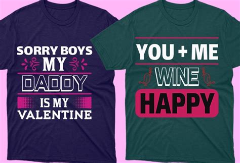 50 Editable Valentines Day T Shirt Designs Bundle Buy T Shirt Designs