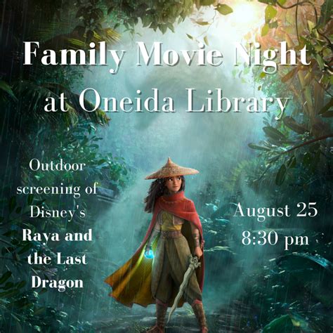 Family Movie Night at Oneida Library | Oneida Public Library