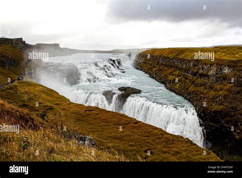 The Mighty Gullfoss Waterfall Golden Circle Iceland Stock Photo Alamy