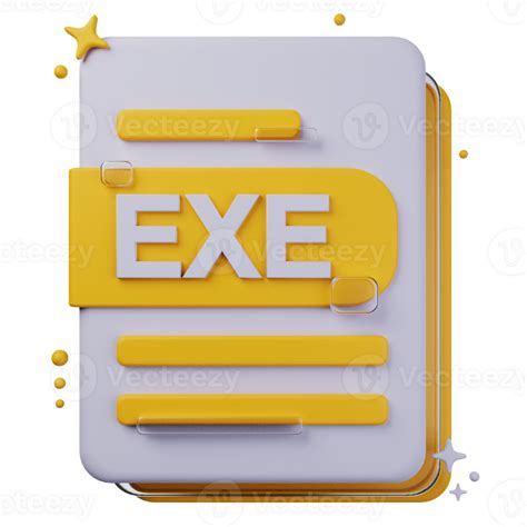 Exe File Format Of D Illustration File Format D Concept D