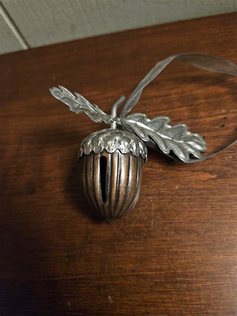 Acorn Jingle Bell Copper Bronze Tone Decoration Christmas Tree Ornament