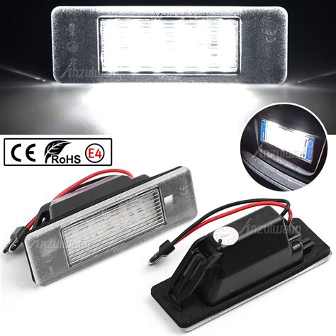 Pcs Car Led License Number Plate Light Lamps For Nissan Juke F Micra