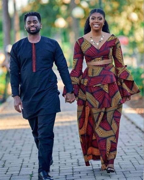 African Clothing For Couples African Matching Outfits For Couples African Couples Attire Couple