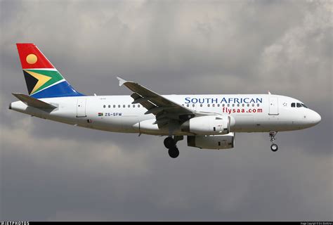 Zs Sfm Airbus A319 131 South African Airways Eric Boettcher