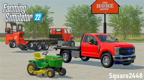 Home Depot Deliveries Rentals New John Deere Mowers FS22 YouTube