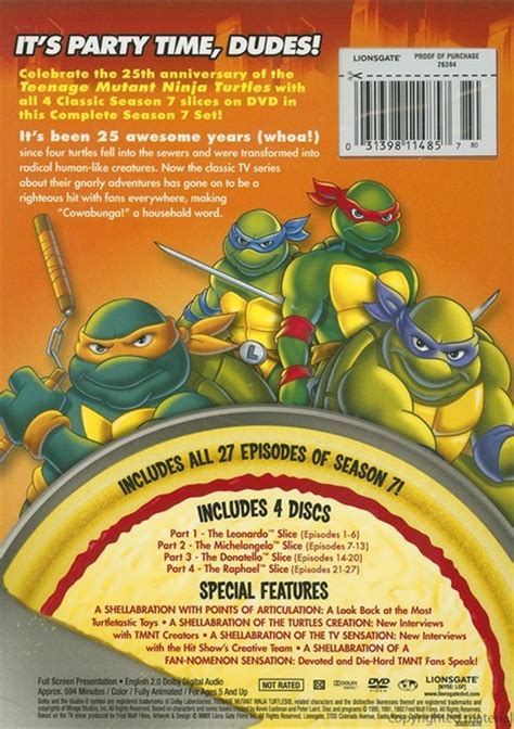 Teenage Mutant Ninja Turtles Season Dvd Dvd Empire