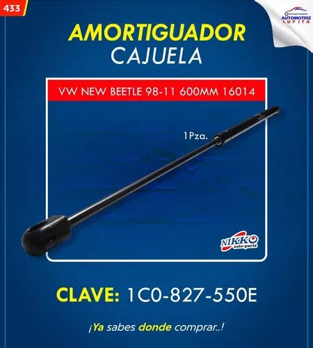 Amortiguador Cajuela Vw New Beetle 98 11 600mm 16014 Safety