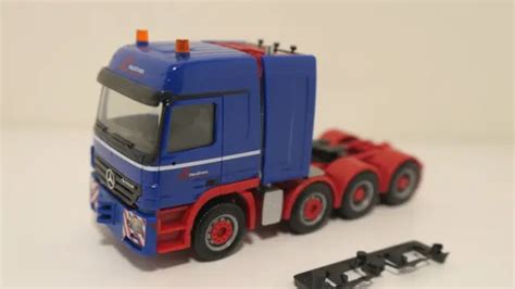 HERPA 1 87 MB Actros 02 Titan 4 Achs Schwerlast Zugmaschine