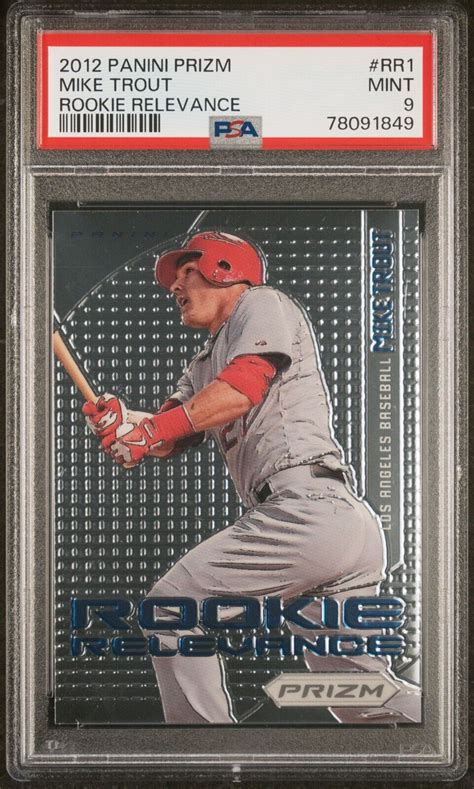 Panini Prizm Rookie Relevance Rr Mike Trout Psa Ebay