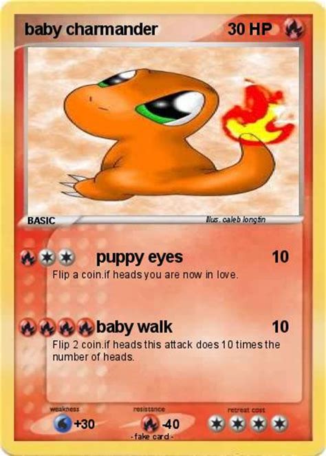 Pokémon baby charmander 15 15 - puppy eyes - My Pokemon Card